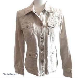 GAP DENIM TWILL SNAP JACKET SMALL